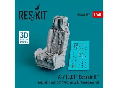 A-7 (E,D) Corsair II ejection seat IC-2 / IG-2 early for Hasegawa kit (3D Printed) 