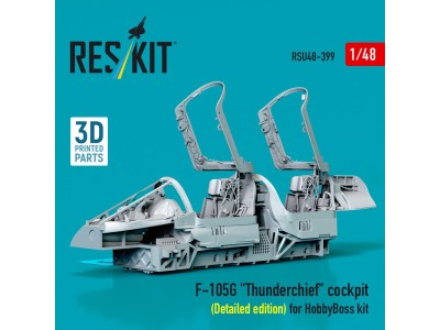 F-105G Thunderchief cockpit (Detailed edition) for HobbyBoss kit (3D Printed) 