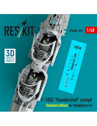 F-105G Thunderchief cockpit (Detailed edition) for HobbyBoss kit (3D Printed) 