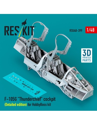 F-105G Thunderchief cockpit (Detailed edition) for HobbyBoss kit (3D Printed) 