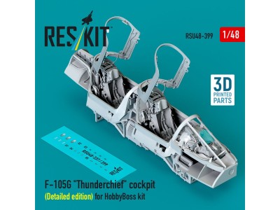 F-105G Thunderchief cockpit (Detailed edition) for HobbyBoss kit (3D Printed) 