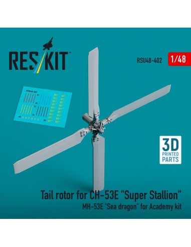Tail rotor for CH-53E Super Stallion, MH-53E Sea dragon for Academy kit (3D printed) 