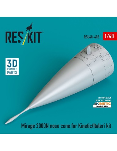 Mirage 2000N nose cone for Kinetic/Italeri kit (3D Printed) 