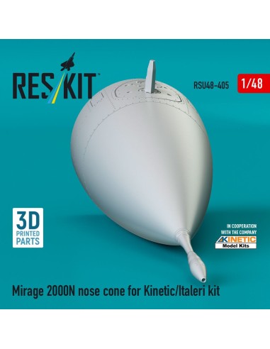 Mirage 2000N nose cone for Kinetic/Italeri kit (3D Printed) 