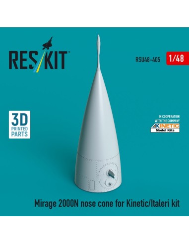 Mirage 2000N nose cone for Kinetic/Italeri kit (3D Printed) 