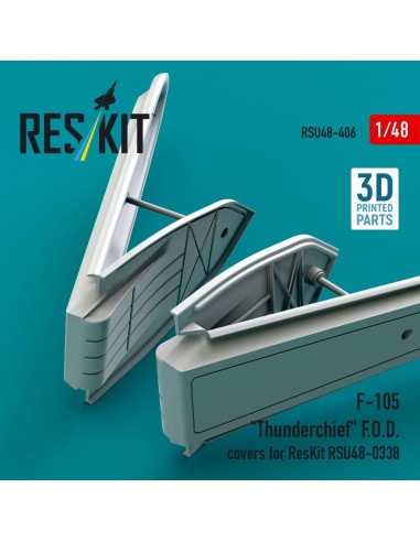 F-105 Thunderchief F.O.D. covers for ResKit RSU48-0338 (3D Printed) 