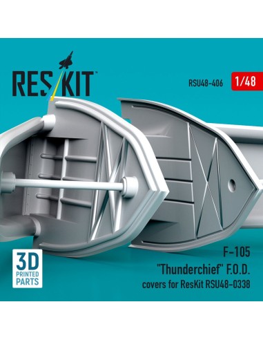 F-105 Thunderchief F.O.D. covers for ResKit RSU48-0338 (3D Printed) 