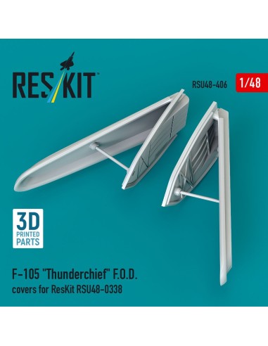 F-105 Thunderchief F.O.D. covers for ResKit RSU48-0338 (3D Printed) 