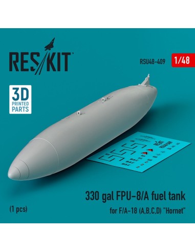 330 gallon FPU-8/A fuel tank for F/A-18 (A,B,C,D) Hornet (1 pcs) (3D Printed) 