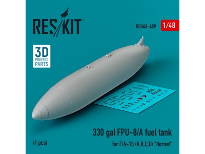 330 gallon FPU-8/A fuel tank for F/A-18 (A,B,C,D) Hornet (1 pcs) (3D Printed) 