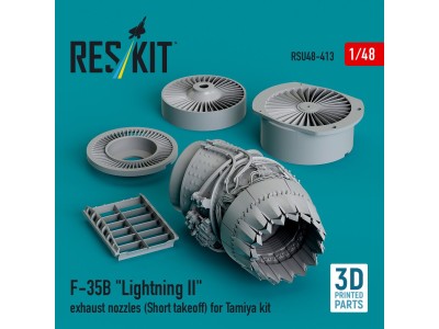?F-35B Lightning II exhaust nozzle (Short takeoff) for Tamiya kit (3D printed) 