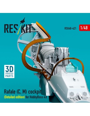 Rafale (C, M) cockpit (Detailed edition) for HobbyBoss kit (3D printed) 