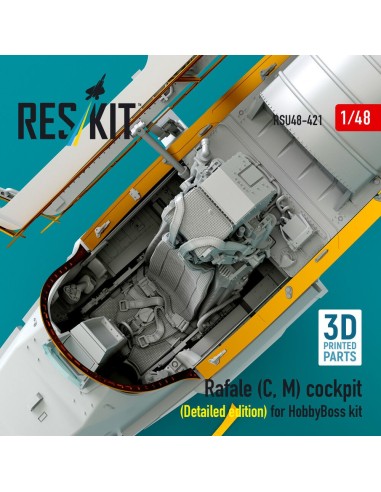 Rafale (C, M) cockpit (Detailed edition) for HobbyBoss kit (3D printed) 