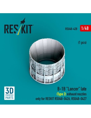 B-1B Lancer exhaust nozzle (late - type 2) (1 pcs) only for RESKIT RSU48-0426, RSU48-0427 (3D Printed) 