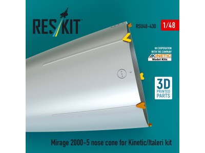 Mirage 2000-5 nose cone for Kinetic/Italeri kit (3D Printed) 