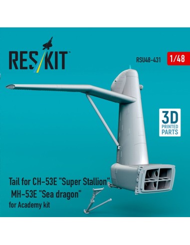 Tail for CH-53E Super Stallion, MH-53E Sea dragon for Academy kit (3D printed) 