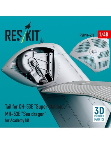 Tail for CH-53E Super Stallion, MH-53E Sea dragon for Academy kit (3D printed) 