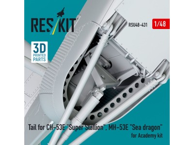 Tail for CH-53E Super Stallion, MH-53E Sea dragon for Academy kit (3D printed) 
