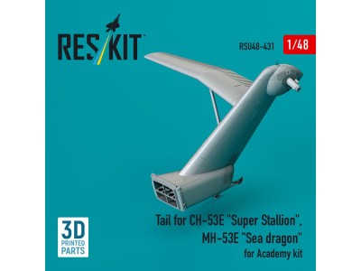 Tail for CH-53E Super Stallion, MH-53E Sea dragon for Academy kit (3D printed) 