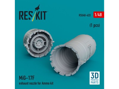 MiG-17F exhaust nozzle for Ammo kit (3D Printed) 