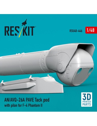 AN/AVQ-26A PAVE Tack pod with pilon for F-4 Phantom II (3D Printed) 