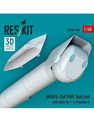 AN/AVQ-26A PAVE Tack pod with pilon for F-4 Phantom II (3D Printed) 