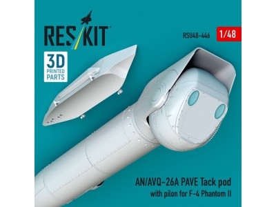 AN/AVQ-26A PAVE Tack pod with pilon for F-4 Phantom II (3D Printed) 