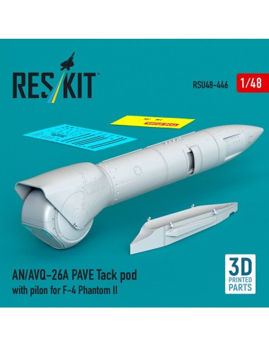 AN/AVQ-26A PAVE Tack pod with pilon for F-4 Phantom II (3D Printed) 