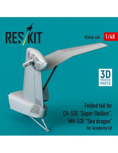 Folded tail for CH-53E Super Stallion, MH-53E Sea dragon for Academy kit (3D printed) 