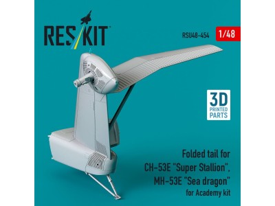 Folded tail for CH-53E Super Stallion, MH-53E Sea dragon for Academy kit (3D printed) 