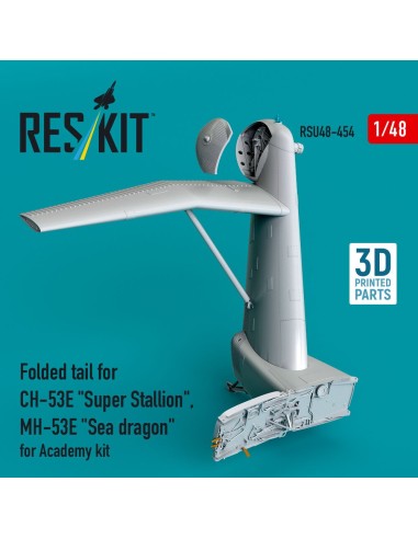 Folded tail for CH-53E Super Stallion, MH-53E Sea dragon for Academy kit (3D printed) 