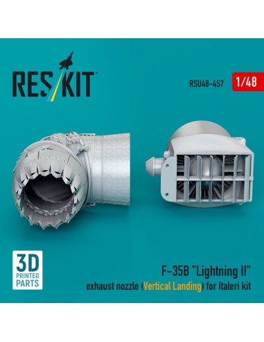 F-35B Lightning Exhaust nozzle (Vertical Landing) for Italeri kit (3D printed)(1/48) 