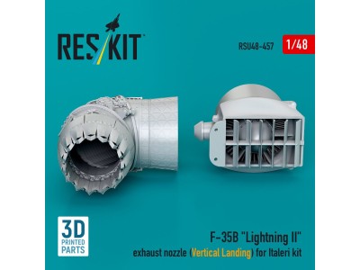 F-35B Lightning Exhaust nozzle (Vertical Landing) for Italeri kit (3D printed)(1/48) 