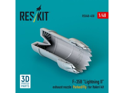 F-35B Lightning II exhaust nozzle (Parked/Fly) for Italeri kit (3D printed) 