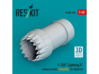 F-35B Lightning II exhaust nozzle (Parked/Fly) for Italeri kit (3D printed) 
