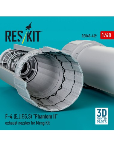 F-4 (E, J, F, G, S) Phantom II exhaust nozzles for Meng kit (3D Printed) 
