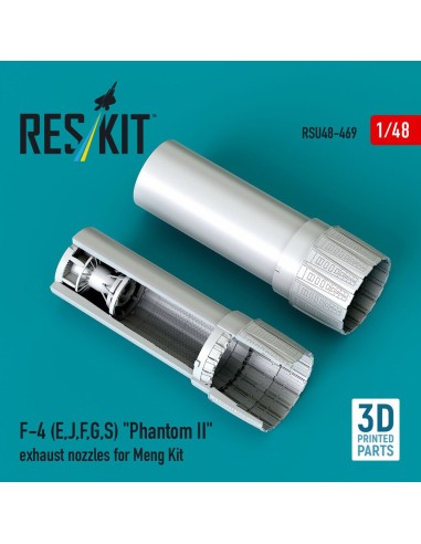 F-4 (E, J, F, G, S) Phantom II exhaust nozzles for Meng kit (3D Printed) 