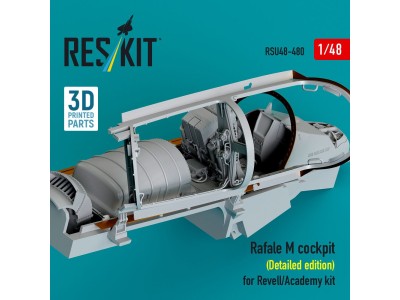 Rafale M cockpit (Detailed edition) for Revell/Academy kit (3D printed) 