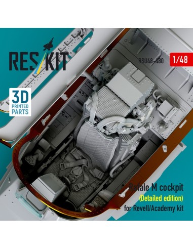 Rafale M cockpit (Detailed edition) for Revell/Academy kit (3D printed) 