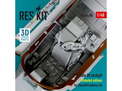 Rafale M cockpit (Detailed edition) for Revell/Academy kit (3D printed) 