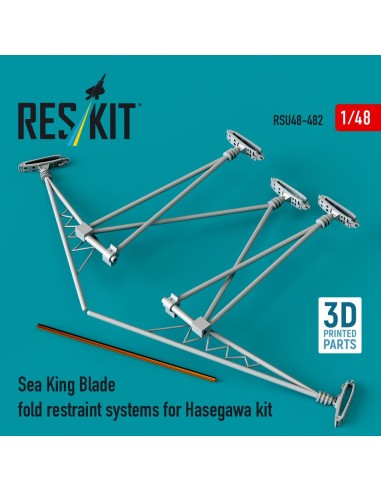 Sea King blade fold restraint systems for Hasegawa kit (3D Printed) 