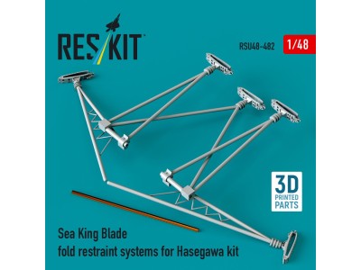 Sea King blade fold restraint systems for Hasegawa kit (3D Printed) 