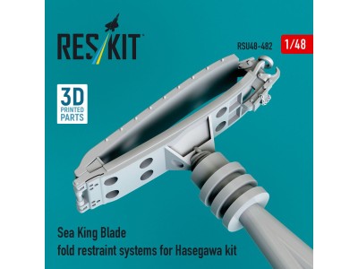 Sea King blade fold restraint systems for Hasegawa kit (3D Printed) 