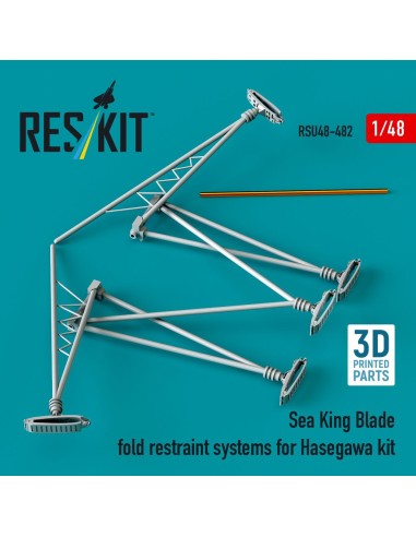 Sea King blade fold restraint systems for Hasegawa kit (3D Printed) 
