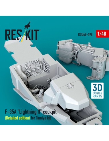 F-35A Lightning II cockpit (Detailed edition) for Tamiya kit (3D Printed) 