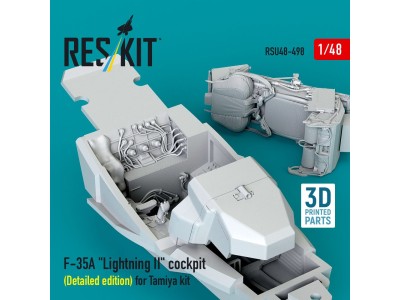 F-35A Lightning II cockpit (Detailed edition) for Tamiya kit (3D Printed) 