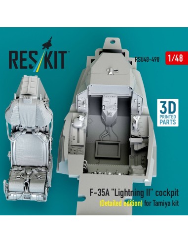 F-35A Lightning II cockpit (Detailed edition) for Tamiya kit (3D Printed) 