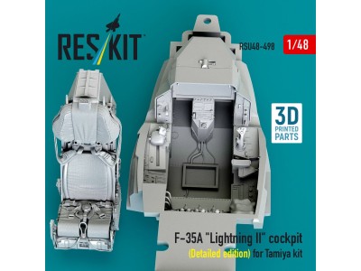 F-35A Lightning II cockpit (Detailed edition) for Tamiya kit (3D Printed) 