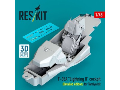 F-35A Lightning II cockpit (Detailed edition) for Tamiya kit (3D Printed) 