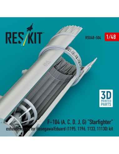 F-104 (A, C, D, J, G) Starfighter exhaust nozzle for Hasegawa/Eduard (1195, 1196, 1133, 11130) kit (3D Printed) 